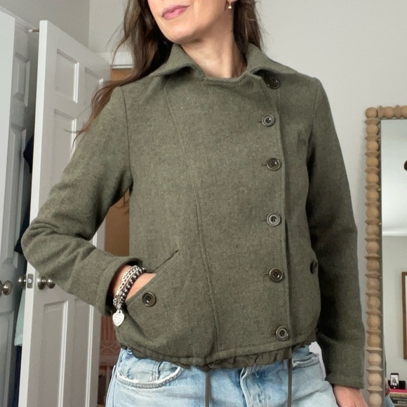 Gap Military Style Cropped Jacket - Picture 1 of 13
